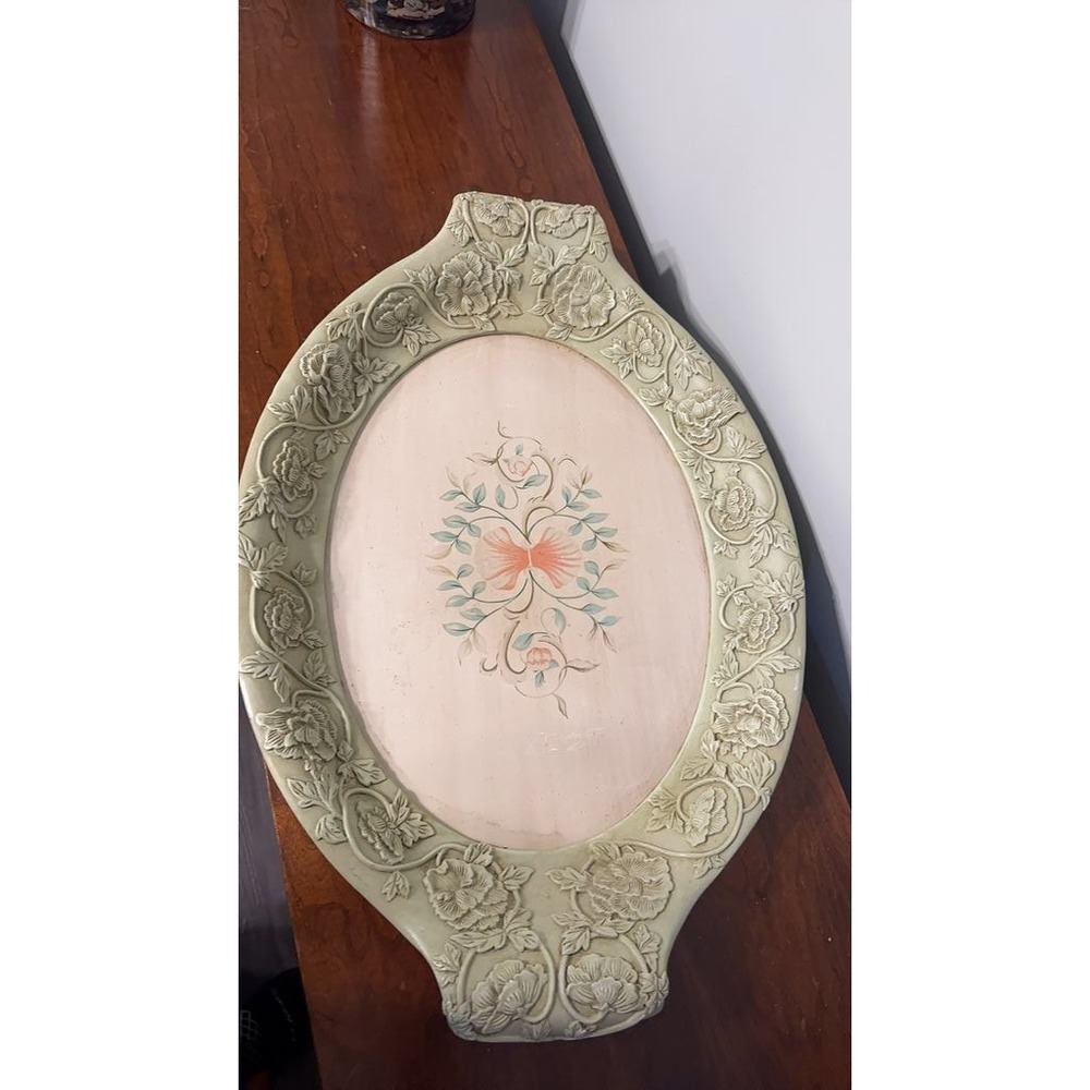Vintage Floral Embossed Decorative‎ Tray